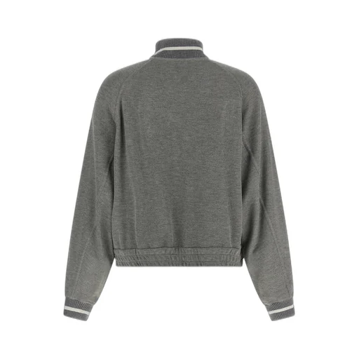 Ribbed-Knit Sweatshirt