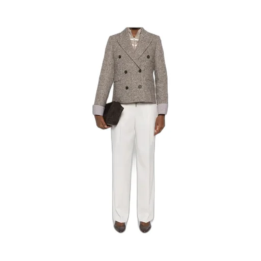 Pleated Straight Leg Pants