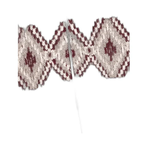 High-Neck Patterned Cardigan