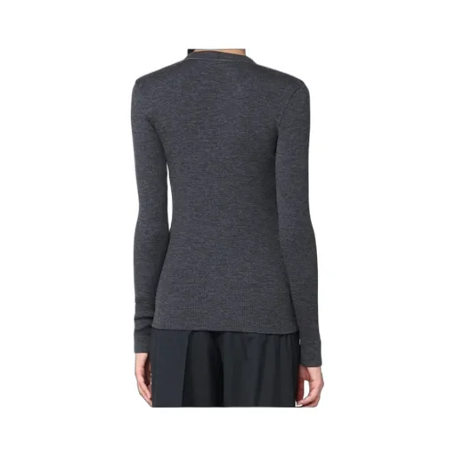 Ribbed V-Neck Sweater