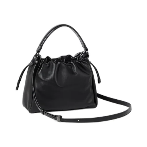 Small Mellow Leather Cross Bucket Bag