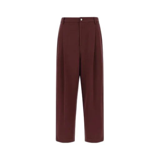 Pleated Cropped Trousers