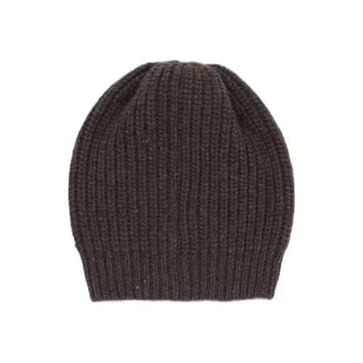 Sequin Embellished Ribbed Beanie