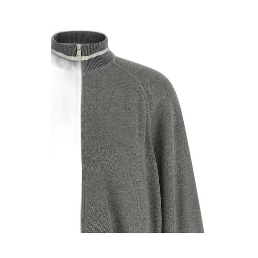 Ribbed-Knit Sweatshirt