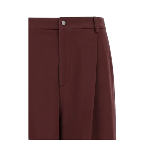 Pleated Cropped Trousers