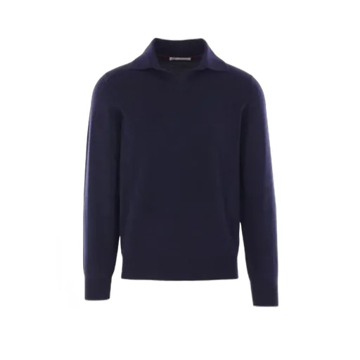 Polo-Neck Knitted Jumper