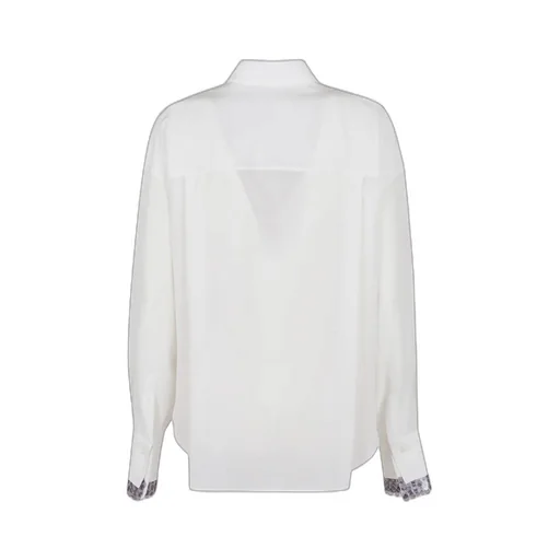 Sequin-Embellished Silk Shirt