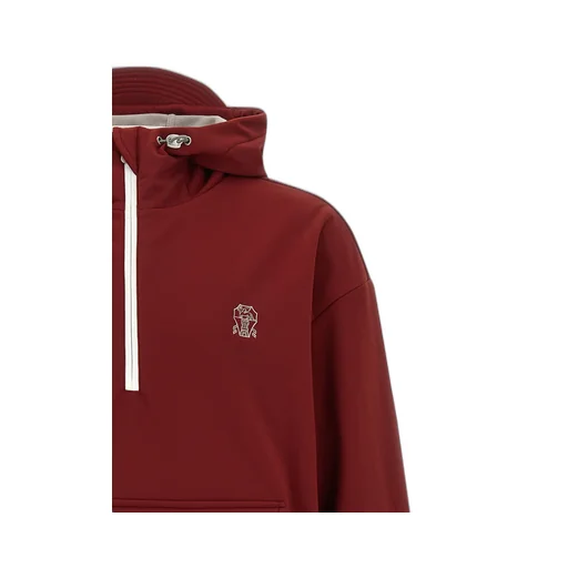 Logo-Embroidered Hooded Jacket