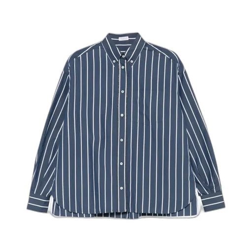 Striped Button-Down Shirt