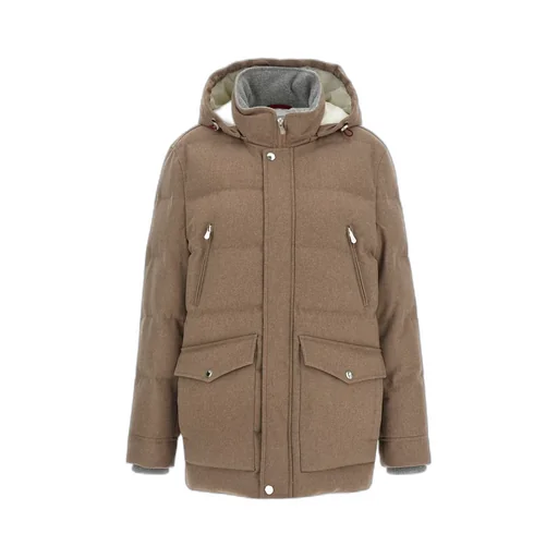 Wool Hooded Quilted Jacket