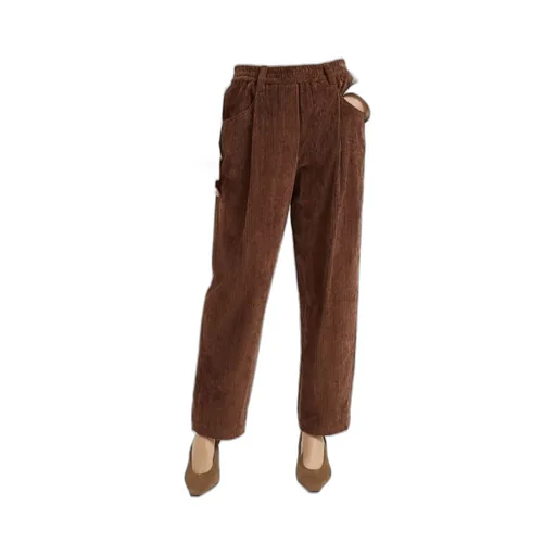 Wide-Leg Corduroy Trousers