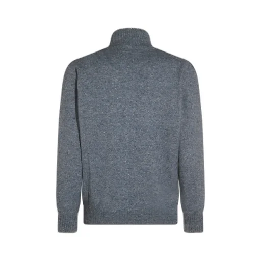 High-Neck Zip-Front Cardigan