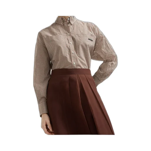 Crisp Silk Paneled Circle Skirt