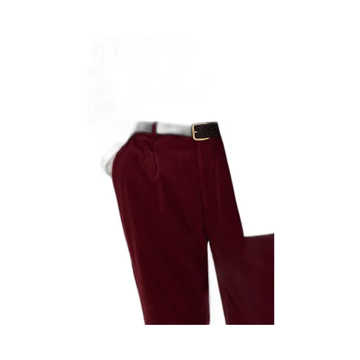 Pleated Tapered Trousers