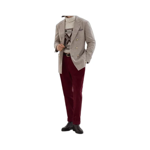 Pleated Tapered Trousers