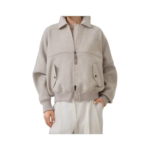 Zip-Front Bomber Jacket