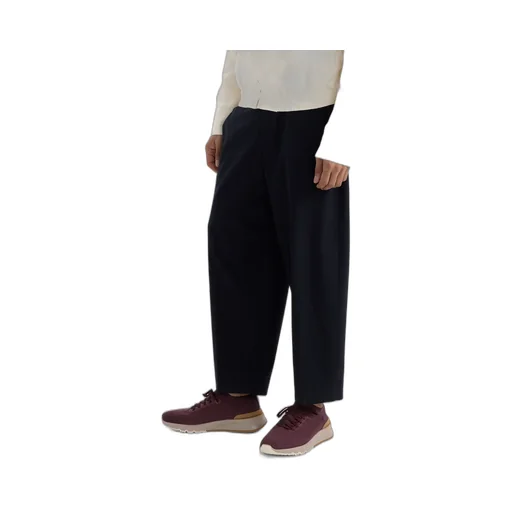 Knitted Lace-Up Sneakers