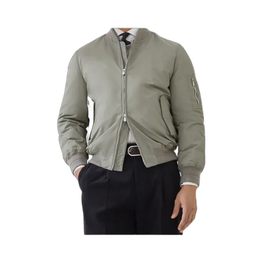 Zip-Fastening Bomber Jacket