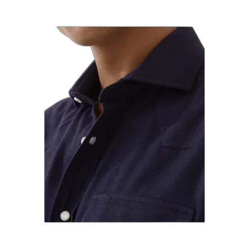 Stretch Cotton Chevron Flannel Easy Fit Western Shirt