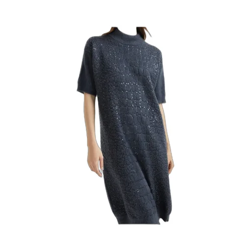 Croc-Motif Sequin Dress