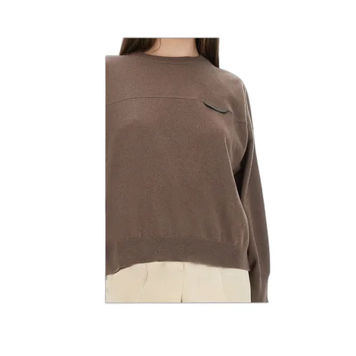 Monile Detailed Cropped Sweater