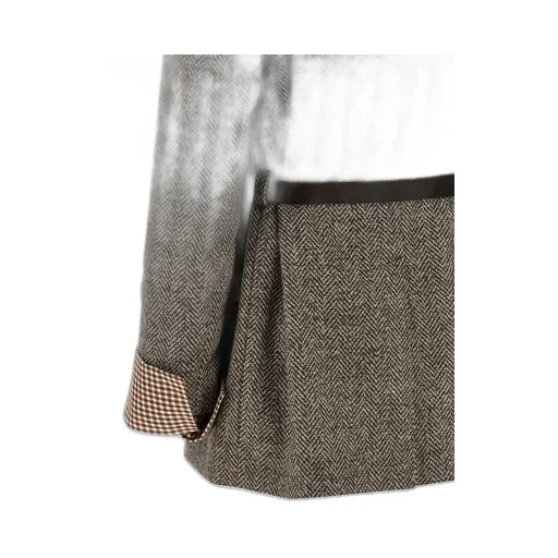 Herringbone Belted Blazer