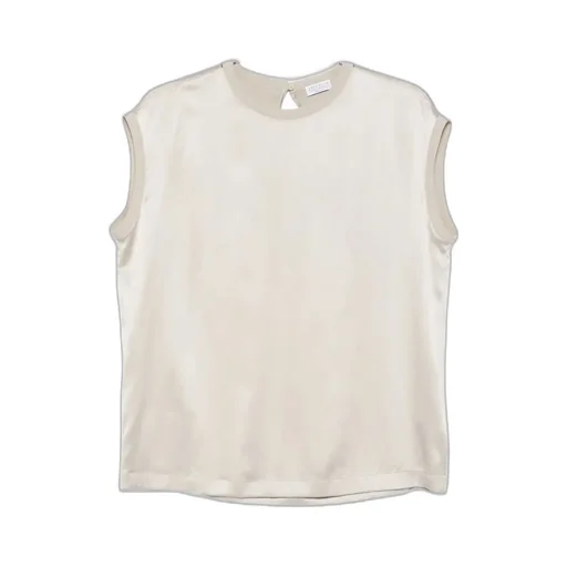 Sleeveless Round-Neck Top