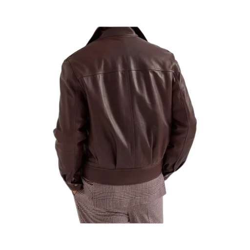 Zip-Fastening Leather Jacket