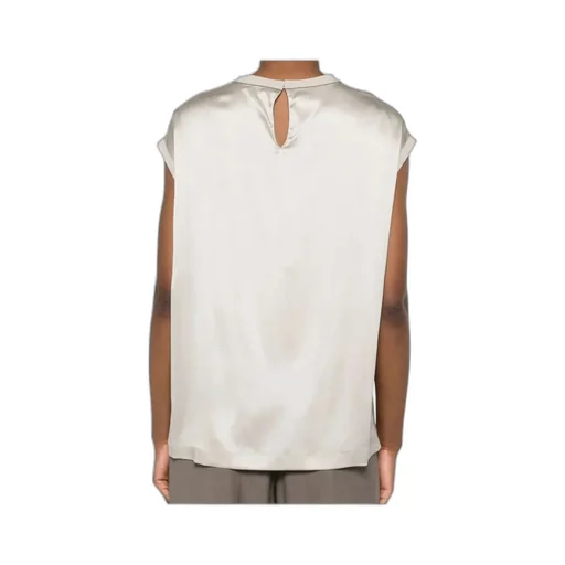 Sleeveless Round-Neck Top