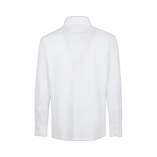 Long-Sleeved Cotton Polo Shirt