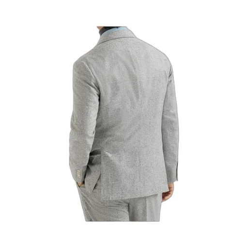 Prince Of Wales Flannel Deconstructed Blazer