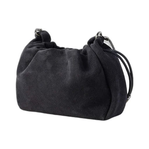 Drawstring Chain-Strap Cross Body Bag