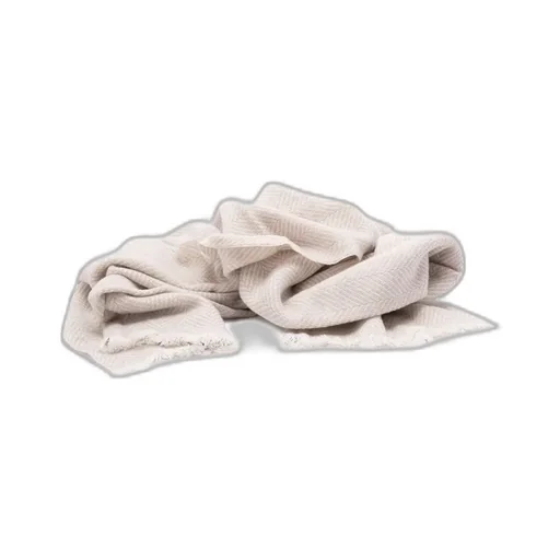 Herringbone-Pattern Cashmere Scarf