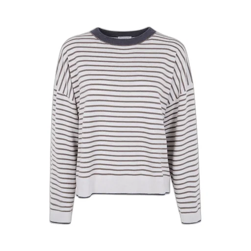 Striped Crew-Neck Sweater
