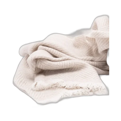 Herringbone-Pattern Cashmere Scarf