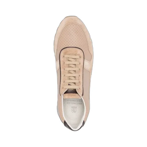 Perforated Lace-Up Sneakers