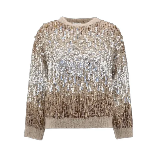 Sequin Embellished Crewneck Jumper