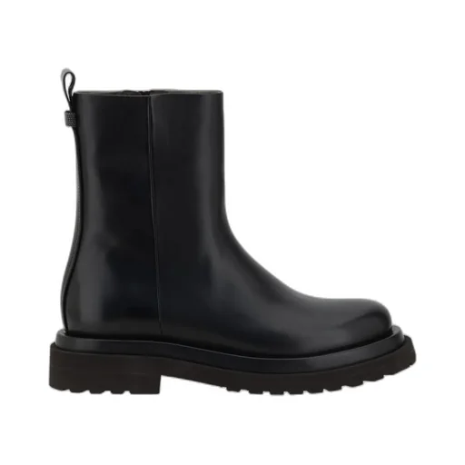 Zip-Detail Block-Heel Boots