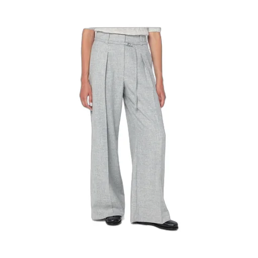 Pleated Belted Trousers
