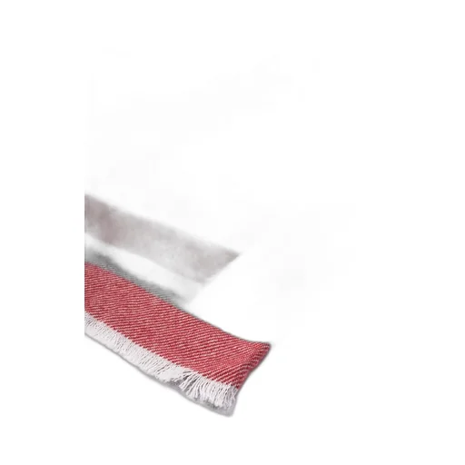 Striped Fringed Edge Scarf