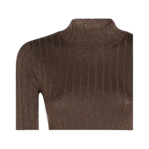 Ribbed High-Neck Sweater