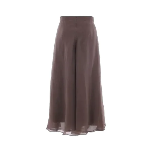 Crispy Satin Paneled Circle Skirt