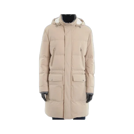 Long-Sleeved Hooded Coat