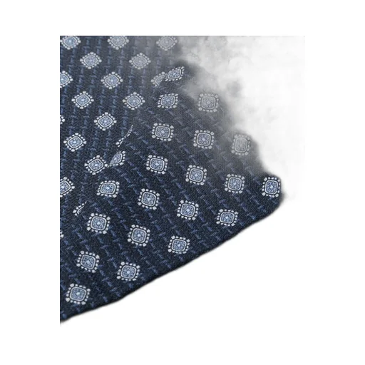 Geometric-Pattern Silk Scarf