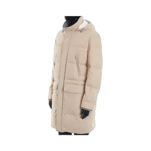 Long-Sleeved Hooded Coat