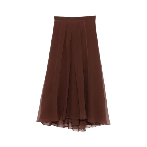 Pleated Midi Circle Skirt