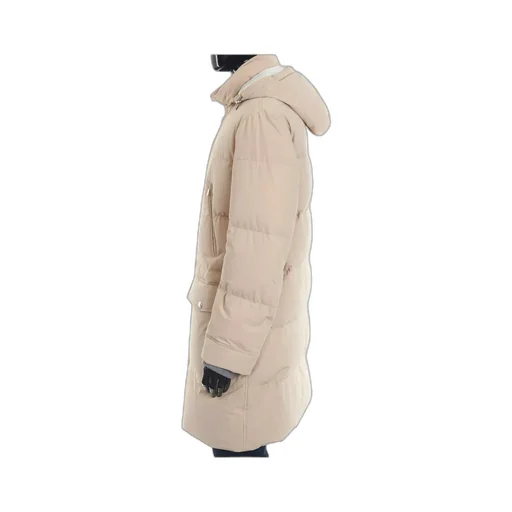 Long-Sleeved Hooded Coat