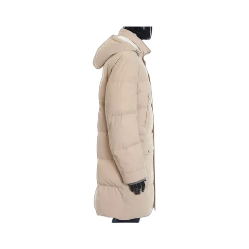 Long-Sleeved Hooded Coat