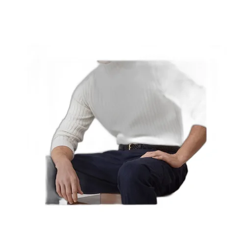 Long-Sleeved Knitted Jumper