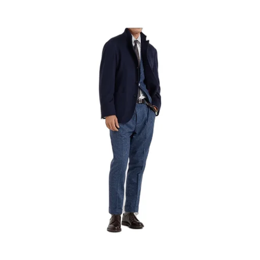 Cashmere-Wool Blazer With Notched Lapels